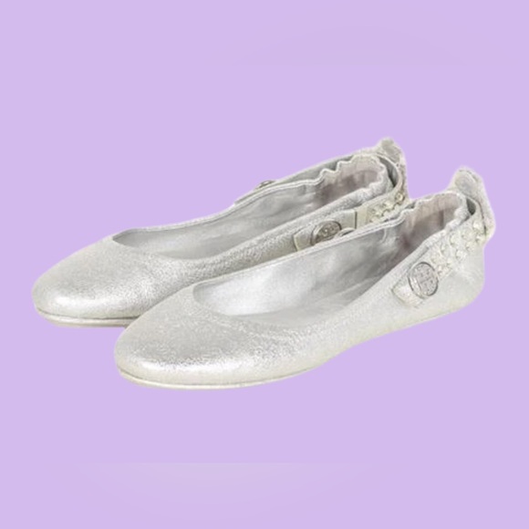 Tory Burch metallic maryjane ballet flats size 10 - Picture 4 of 5